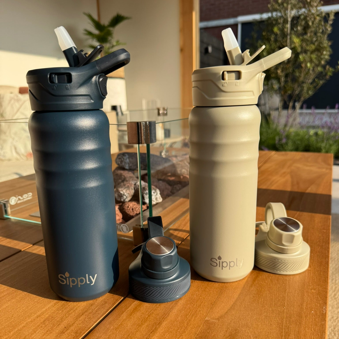 Ultimate Thermos Hot & Cold Drinkfles RVS 2-doppen - 700ml