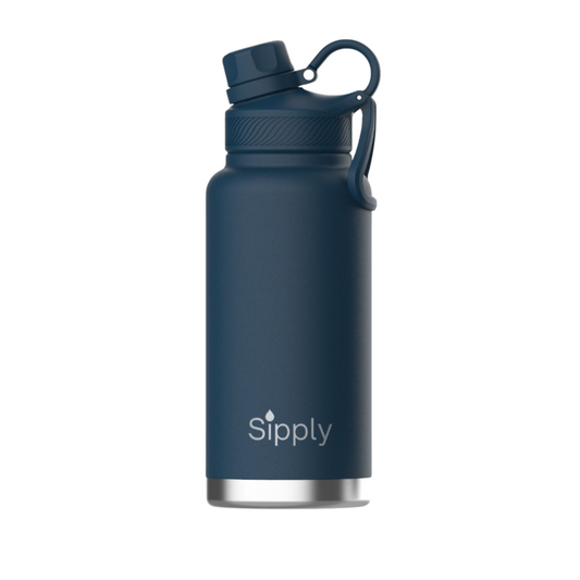 Sipply geïsoleerde RVS waterfles 950ml blauw – duurzaam en lekvrij