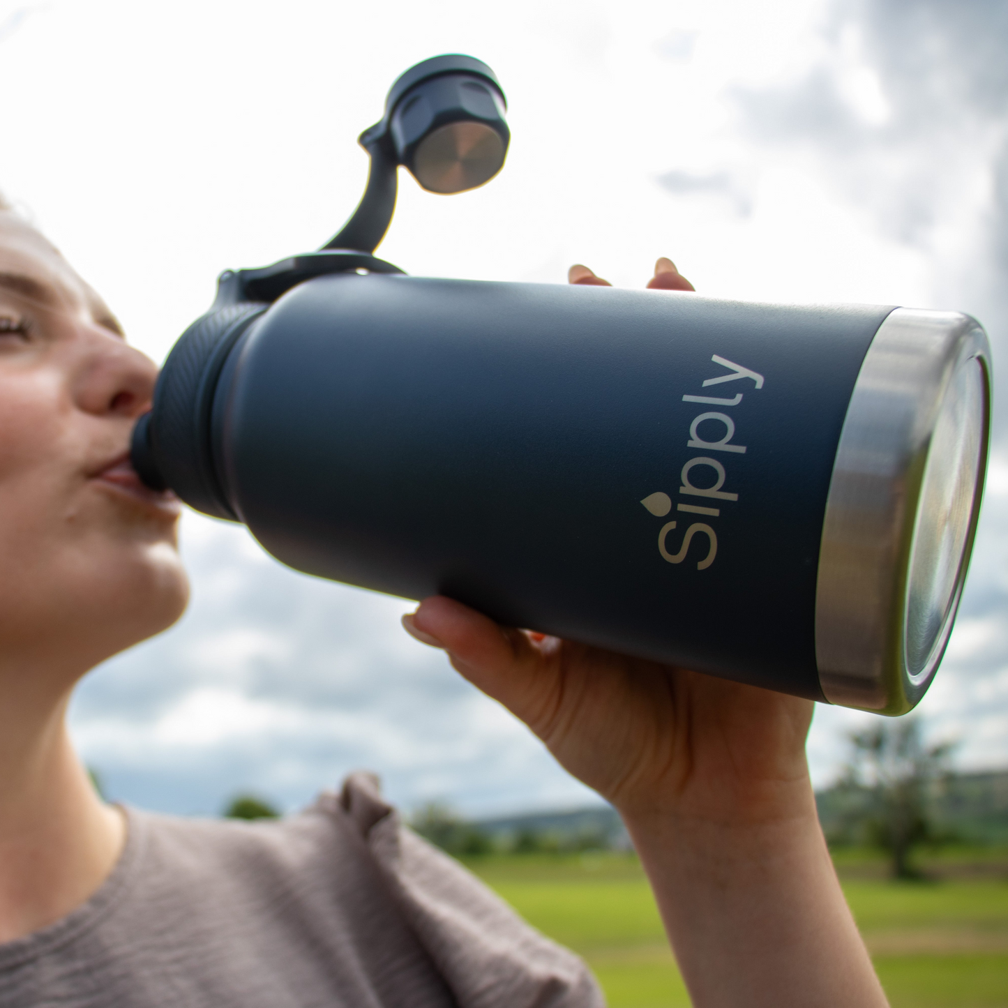 Ultimate Thermos Hot & Cold Drinkfles RVS 2-doppen - 950ml