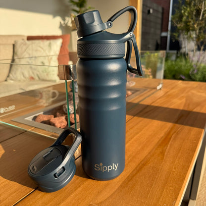 Ultimate Thermos Hot & Cold Drinkfles RVS 2-doppen - 700ml