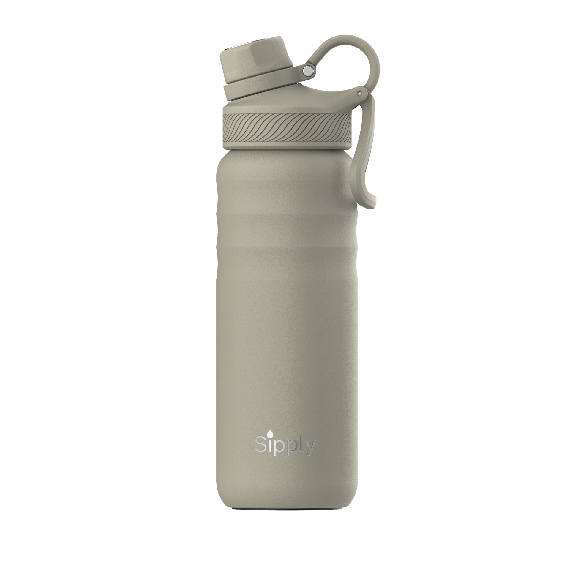 Sipply geïsoleerde RVS waterfles 700ml beige – stijlvol en lekvrij

