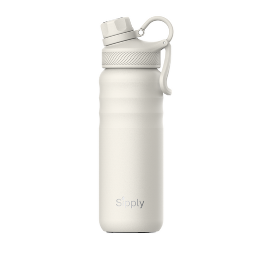 Sipply geïsoleerde RVS waterfles 700ml wit – herbruikbaar en duurzaam
